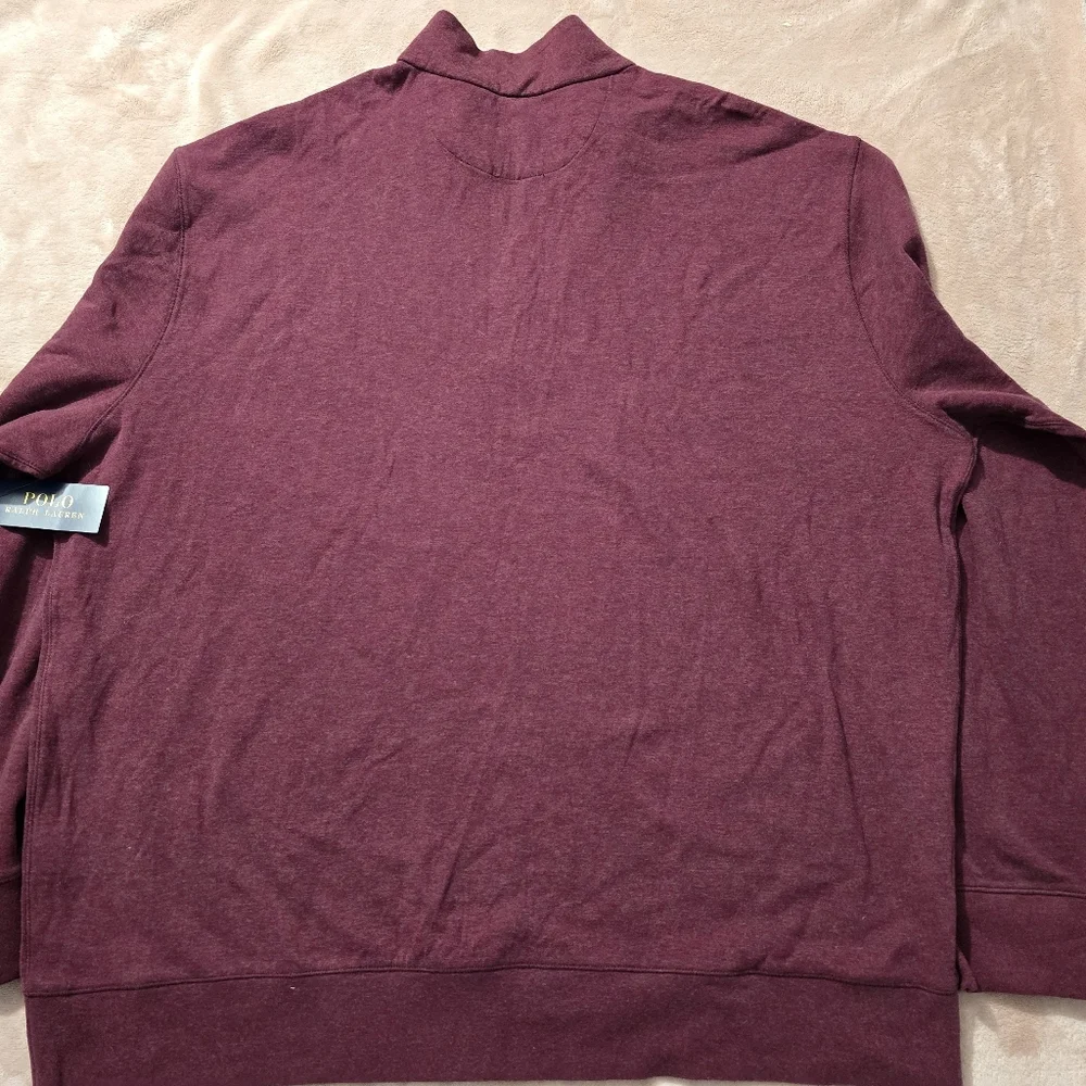 NWT Polo Ralph Lauren Luxury Jersey B&T Quarter Zip Pull Over - Size 2XB